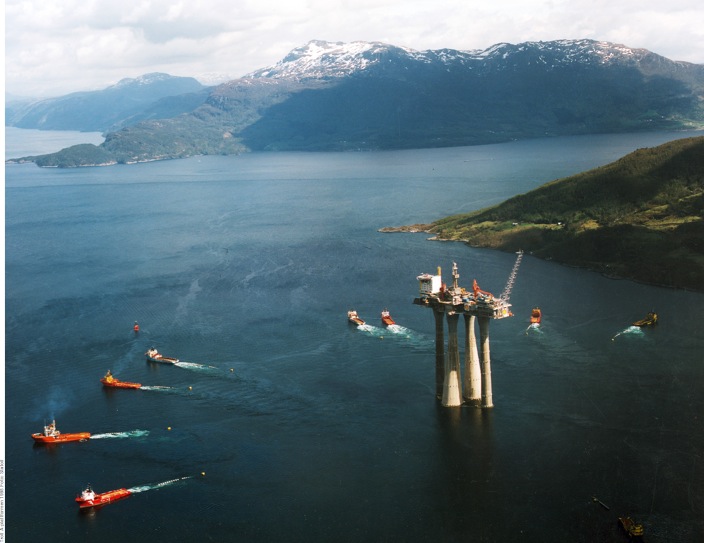 Troll A plattformen 1995. Foto: Statoil Troll A plattformen 1995. Foto: Statoil