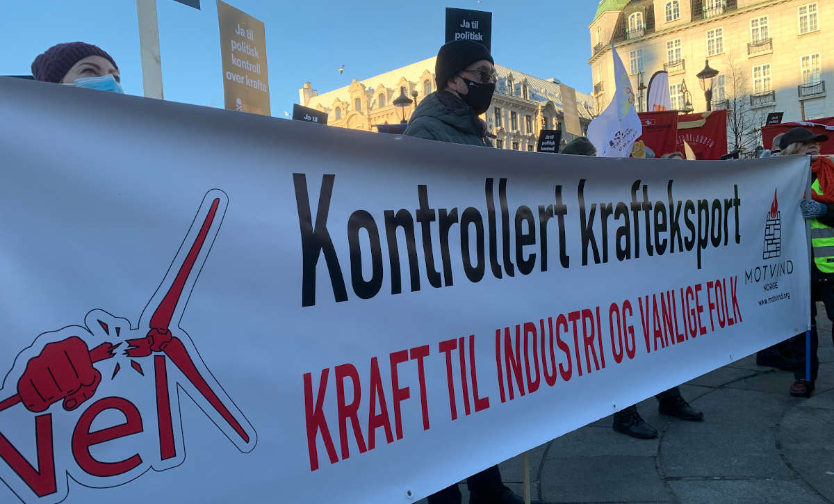 Kontrollert krafteksport - motvind