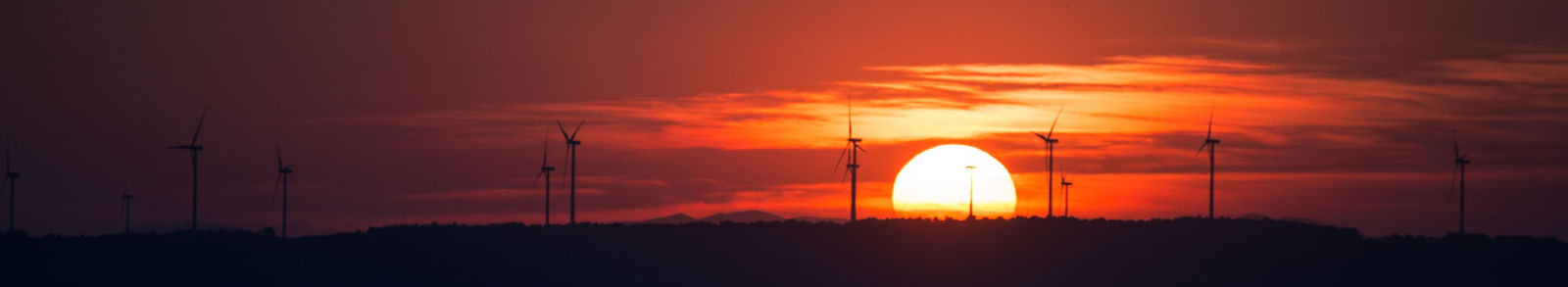 solnedgang vindpark