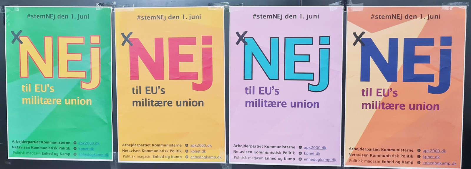 Nej-plakater juni 2022
