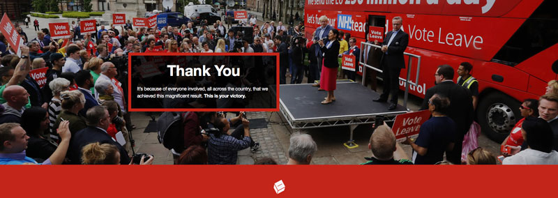 Vote leave: Thank you!
