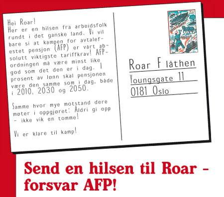 En hilsen til Roar - underskrifter