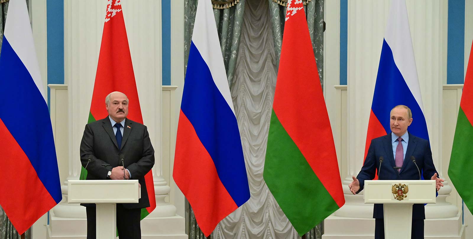 Lukasjenko i forhandlinger med Putin 17. februar. Offisielt foto fra president.gov.by