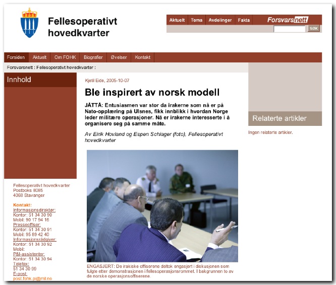 Slik ble NATOs opplæring på Jåttå presentert i 2005