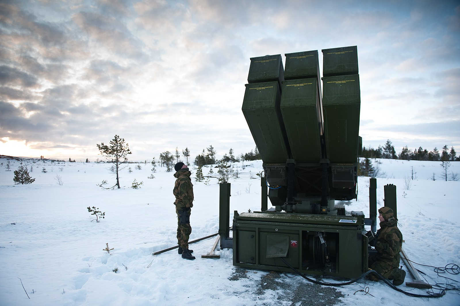 Det avanserte lutfvernsystemet NASAM fra Kongsberg eksporteres til krigen i Ukraina. Foto fra Wikipedia.