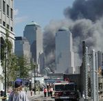WTC sett fra Jersey. Foto fra Wikimedia commons.