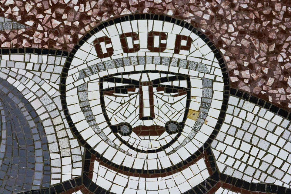 Mosaikk kosmonaut soviet artefacts