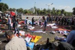 Torget etter bombeangrepet. Foto: EMEP